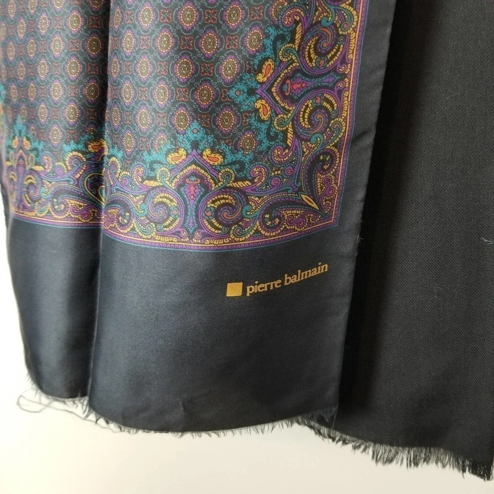 Pierre Balmain 100% silk scarf